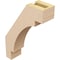 Ekena Millwork 3-inch W x 10-inch D x 14-inch H Merced Rough Cedar Woodgrain TimberThane Knee Brace, Primed BRCUR03X10X14MRCRCPR - alternate 6